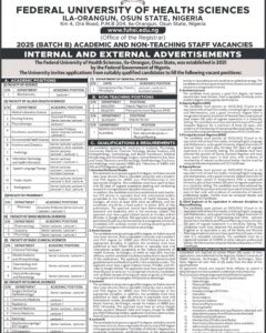 FUHSI Ila-Orangun 2nd Batch Recruitment 2026