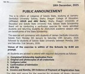 Sokoto State Scholarship Board