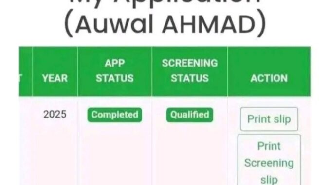 Bauchi State 2025 Recruitment Portal